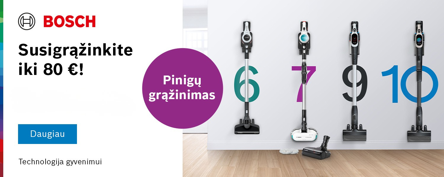 Bosch Unlimited pinig grinimo (cashback) front