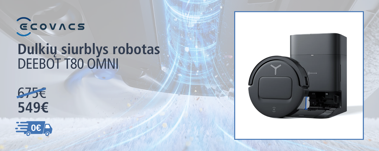 Ecovacs DEEBOT T80 OMNI BLACK 1500X600 CNV