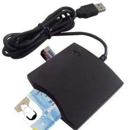 Skaitytuvas USB ID SMART CARD N68, juodas