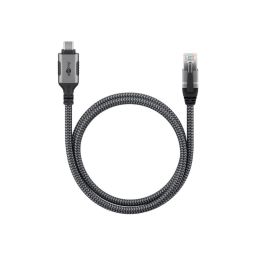 Adapteris Goobay USB-C į RJ-45 70696 juodas sidabrinis