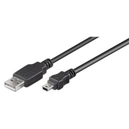 Kabelis Goobay 50767 USB 2.0 Hi-Speed cable, black, 1.8 m