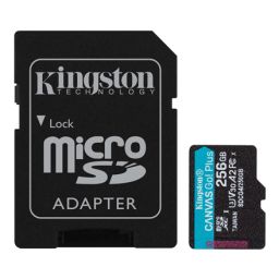 Atminties kortelė Kingston Canvas Go! 256GB microSDXC UHS-I Atminties kortelė Greičio klasė A2 / Vaizdo klasė V30 / UHS-I U3 / Klasė 10