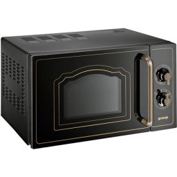 Mikrobangų krosnelė Gorenje Microwave oven with grill MO4250CLB Free standing, 20 L, Grill, Mechanic, 700 W, Black, Defrost function