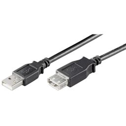 USB kabelis Goobay 93600 USB 2.0 Hi-Speed extension cable USB 2.0 male (type A), USB 2.0 female (type A), 3 m, Black