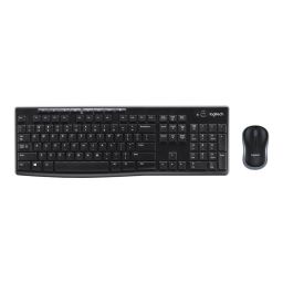 Klaviatūra ir pelė Logitech MK270 Belaidis Juoda