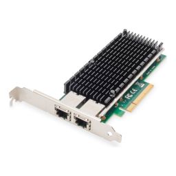 Tinklo adapteris Digitus PCI Express x1, Ethernet, Fast Ethernet, Gigabit Ethernet, 10 Gigabit Ethernet