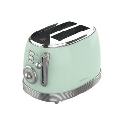 Skrudintuvas Cecotec Toast&Taste 800 Vintage 850 W 2 riekės nerūdijantis plienas žalias