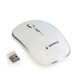Belaidė pelė Gembird MUSW-4B-01-W Standard, No, White, No, Wireless connection