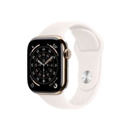 Išmanusis laikrodis Apple Watch Series 11 GPS+Cellular 42mm titanas auksinis 5G atsparus vandeniui dulkėms Apple Pay