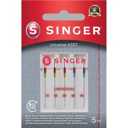 Adata universali austiniam audiniui Singer Universal Needle ASST 5PK for Woven Fabrics