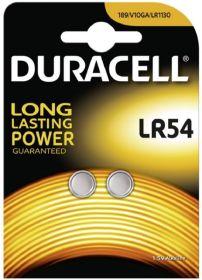 Elementai DURACELL AG10/LR54 1.5V, 2vnt.