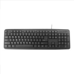 Klaviatūra Gembird KB-U-103-RU Standard, Wired, Keyboard layout EN/RU, 1.4 m, Black, 424 g