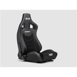 Sėdynė Next Level Racing ERS4 Elite PU Leather & Suede Edition, atlošiama, juoda
