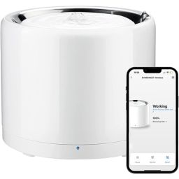 Gertuvė-fontanas PETKIT Smart Pet Drinking Fountain W4X Eversweet Wireless (Wireless Pump) Capacity 1.8 L, Material Stainless Steel, ABS, White