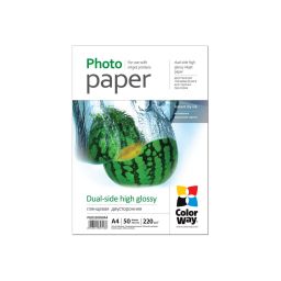 Popierius ColorWay High Glossy dual-side Photo Paper, 50 sheets, A4, 220 g/m²