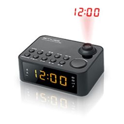 Radijo imtuvas Muse Clock radio M-178P Black, 0.9 inch amber LED, with dimmer