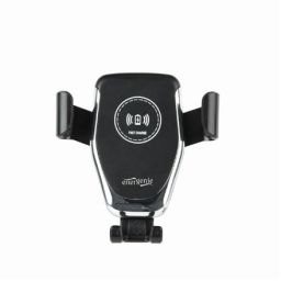 Laikiklis EnerGenie EG-TA-CHAV-QI10-01 77 g, Black, Car smartphone holder with wireless charger, Universal