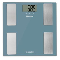 Svarstyklės TERRAILLON 14874 Smart Connect  Blue, kūno analizatorius, KMI, Bluetooth, 160kg /100g.