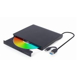Išorinis DVD įrašymo įrenginys Gembird DVD±RW DVD-USB-031 USB 3.1 Gen 1 juodas