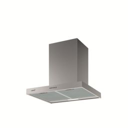 Gartraukis CATA 6010 X Kamininis plokščias klasė C plotis 60 cm trauka 637 m³/h mechaninis valdymas sidabrinis