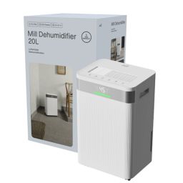 Oro sausintuvas Mill MDH20, skirtas patalpoms iki 20-30 m², vandens talpa 4 L, baltas