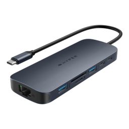Jungčių stotelė Hyper HyperDrive EcoSmart Gen.2 Dual HDMI USB-C 11-in-1 Hub w 140 W PD3.1 Pass-Thru - For MST enabled devices Hyper