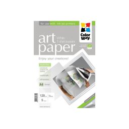 Foto popierius ColorWay ART Photo Paper T-shirt transfer (white), 5 sheets, A4, 120 g/m²
