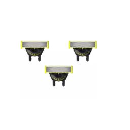 Keičiamosios ašmenys Philips QP430/50 OneBlade 3 vnt juoda/žalia