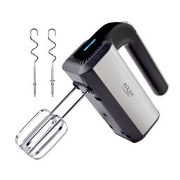 Mikseris Adler Hand mixer AD 4225 Hand Mixer 300 W Number of speeds 5 Turbo mode Stainless steel