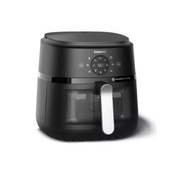 Karšto oro gruzdintuvė Philips NA231/00, 1700 W, talpa 6.2 L, juoda/sidabrinė