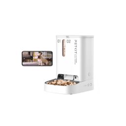 Automatinė šėrykla PETKIT P591 YumShare Dual-hopper Feeder with Camera Capacity 2+3 L White