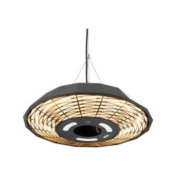 Šildytuvas TunaBone TB2068C-01 Patio heater, 2000 W, skirtas patalpoms iki 20 m², Juodas, IP45