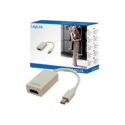 Adapteris Logilink Adapter Mini DisplayPort to HDMI with Audio: HDMI A, Mini DisplayPort
