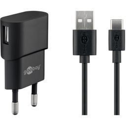 Įkroviklis Goobay 45298, USB-C, kabelis 1 m