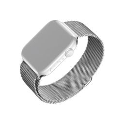 Laikrodžio dirželis Fixed 41 mm 40 mm 38 mm sidabrinis FIXMEST-436-SL