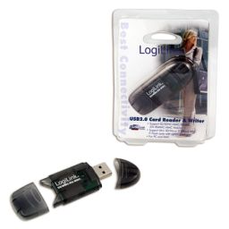 Kortelių skaitytuvas Logilink Cardreader USB 2.0 Stick external for MMC, RS-MMC, SD and SD HC