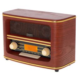 Radijo imtuvas Adler Retro Radio AD 1187 Display LCD, AUX in, Wooden, Alarm function