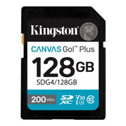 Atminties kortelė Kingston Canvas Go! SDG4/128GB SDXC UHS-I 128GB V30 U3 Class10