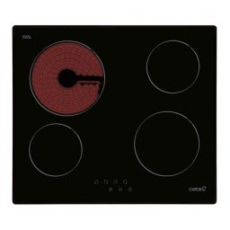 Kaitlentė CATA Hob TN 604/B Vitroceramic, Number of burners/cooking zones 4, Touch, Black, Display