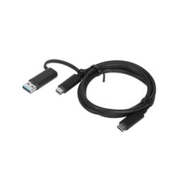 Kabelis Lenovo 4X90U90618 USB-C - USB-C 1 m juodas