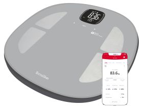 Svarstyklės TERRAILLON 14710 Master Fit, kūno analizatorius, KMI, Wi-Fi Smart, 180kg /100g.