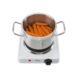 Viryklė Tristar Free standing table hob KP-6185 Number of burners/cooking zones 1, Rotary, Black, White, Hot plate, Electric