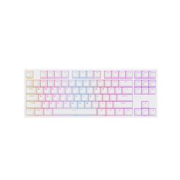 Klaviatūra Genesis Mechanical Gaming Keyboard THOR 404 TKL RGB White Mechanical Gaming Keyboard Wired US USB Type-A 1005 g Gateron Yellow Pro