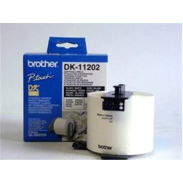Siuntimo etiketės Brother DK-11202 terminės juoda ant balto 62 x 100 mm