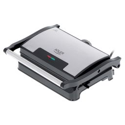 Elektrinis grilis Adler Electric Grill AD 3052 Table, 1200 W, Stainless steel, Non-stick grill plates