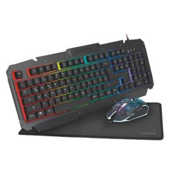 Žaidimų klaviatūra+pelė Logilink Gaming-Set, keyboard, mouse and mouspad ID0185 Keyboard and Mouse Combo, Keyboard layout German