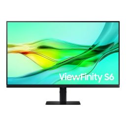 Monitorius Samsung ViewFinity S6 S32D600UAU, 32 in, IPS, QHD 2560x1440 100 Hz, HDMI, DisplayPort, USB-C, aukščio reguliavimas, pasukimas, pasvirimas, Ethernet.