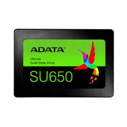 SSD diskas ADATA Ultimate SU650 256 GB, SSD form factor 2.5", SSD interface SATA 6Gb/s, Write speed 450 MB/s, Read speed 520 MB/s