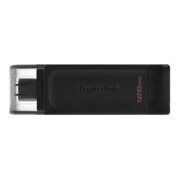 USB raktas Kingston USB Flash Drive DataTraveler 70 128 GB, USB 3.2 Gen 1 Type-C, Black
