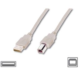 Kabelis Logilink USB 2.0 connection cable USB A male, USB B male, 3 m, Black